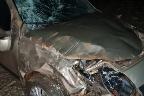 Acidente na estrada que liga Novo Machado e Vila Pratos