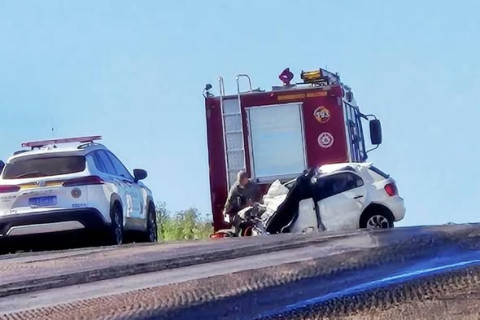 Grave acidente deixa vítima fatal na BR-158 em Palmeira das Missões
