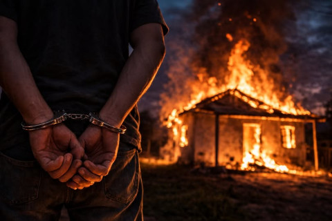 HOMEM É PRESO APÓS INCÊNDIO DESTRUIR RESIDÊNCIA EM SANTA ROSA