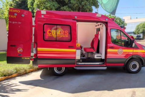 Saída de pista mobiliza Corpo de Bombeiros em Esquina Tunas, no interior de Horizontina