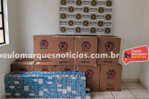 Brigada Militar apreende carga de cigarros contrabandeados e prende dois homens em Independência