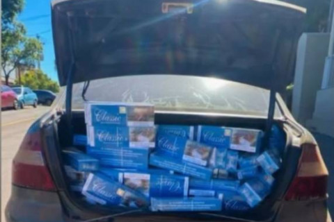 Brigada Militar apreende 7,3 mil maços de cigarros contrabandeados em Nova Candelária