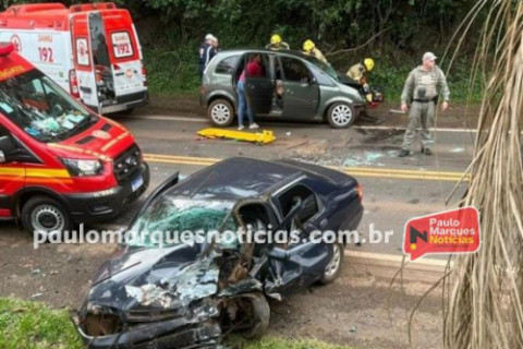 Colisão frontal na RS-210 deixa uma pessoa morta em Boa Vista do Buricá