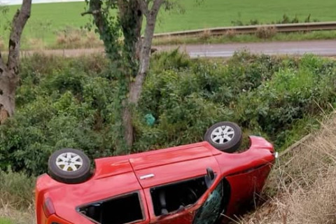 Acidente na ERS-518 entre Braga e Campo Novo