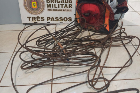 Brigada Militar de Três Passos, após rápida ação, realiza prisão por furto qualificado