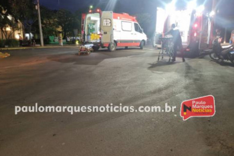 Acidente entre moto e caminhonete deixa duas adolescentes feridas em Três de Maio