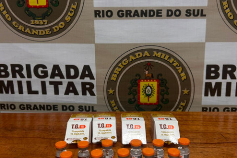 Brigada Militar apreende medicamentos de origem estrangeira durante operação em Horizontina