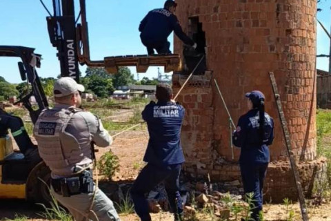 Homem é resgatado após ficar dois dias preso em chaminé em Vacaria