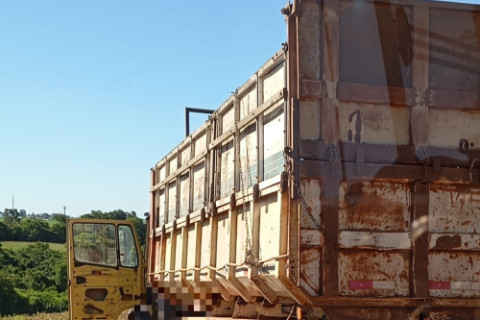 Homem morre após ser atingido por caçamba de caminhão em lavoura no interior de Tenente Portela