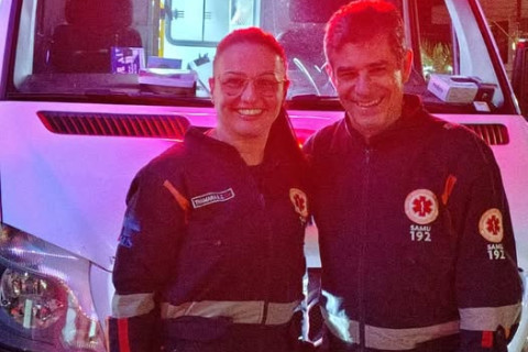 Recém-nascido engasgado com leite materno é salvo por socorristas do SAMU em Panambi