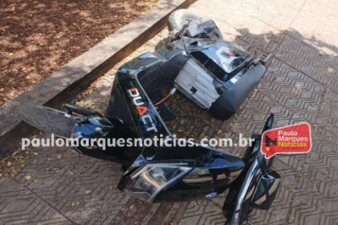 Acidente entre scooter elétrica e carro deixa adolescente ferido em Três de Maio