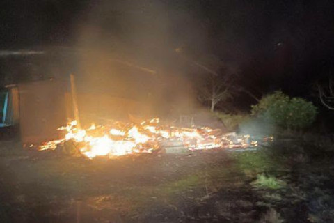 Residência é destruída por incêndio no interior de Boa Vista do Buricá