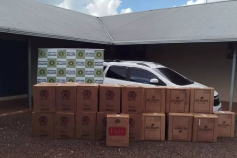 Carga de cigarros contrabandeados é apreendida em Dr. Maurício Cardoso